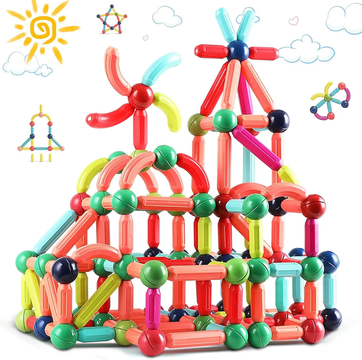 MAGNETIC IQ BUILDING STICK SET