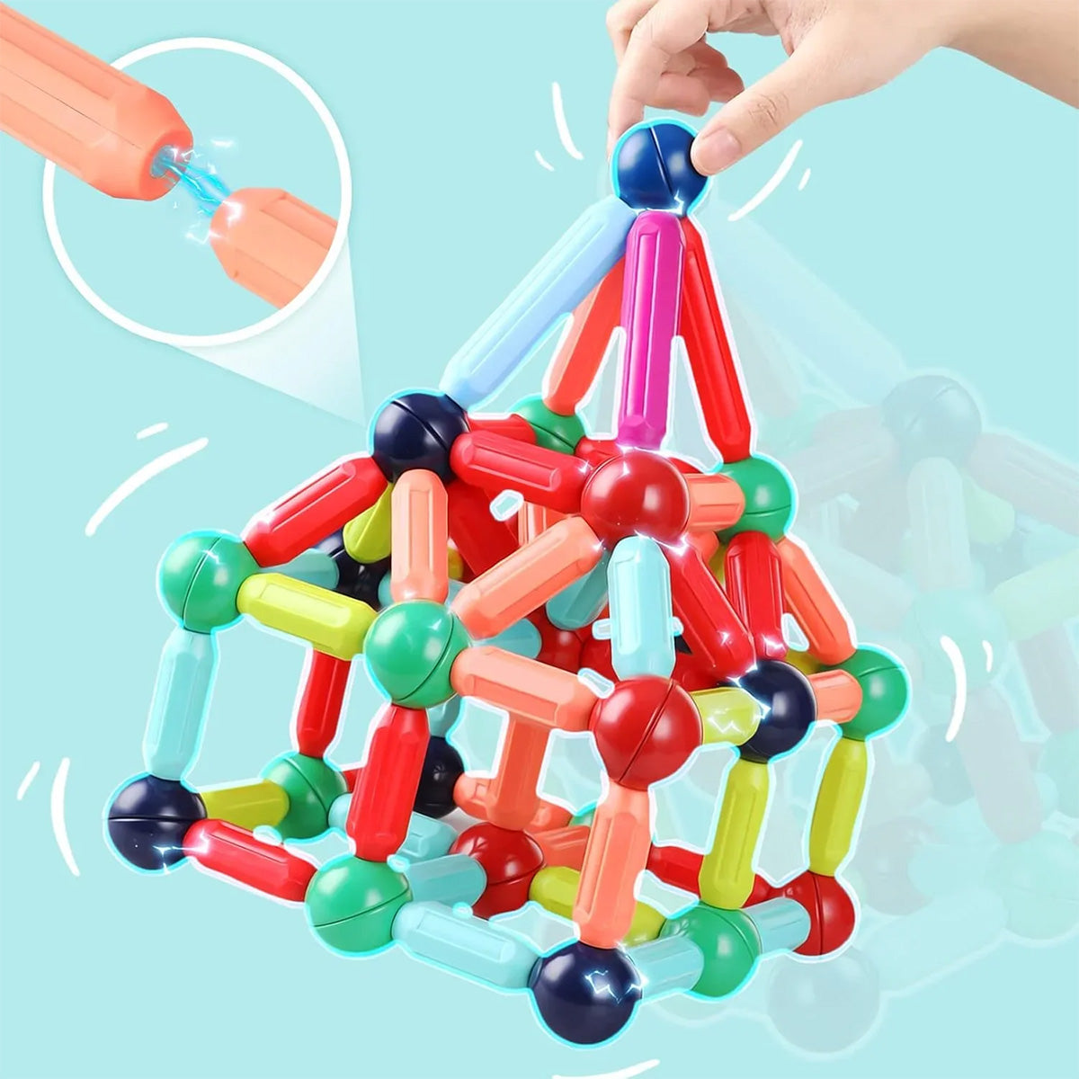 MAGNETIC IQ BUILDING STICK SET