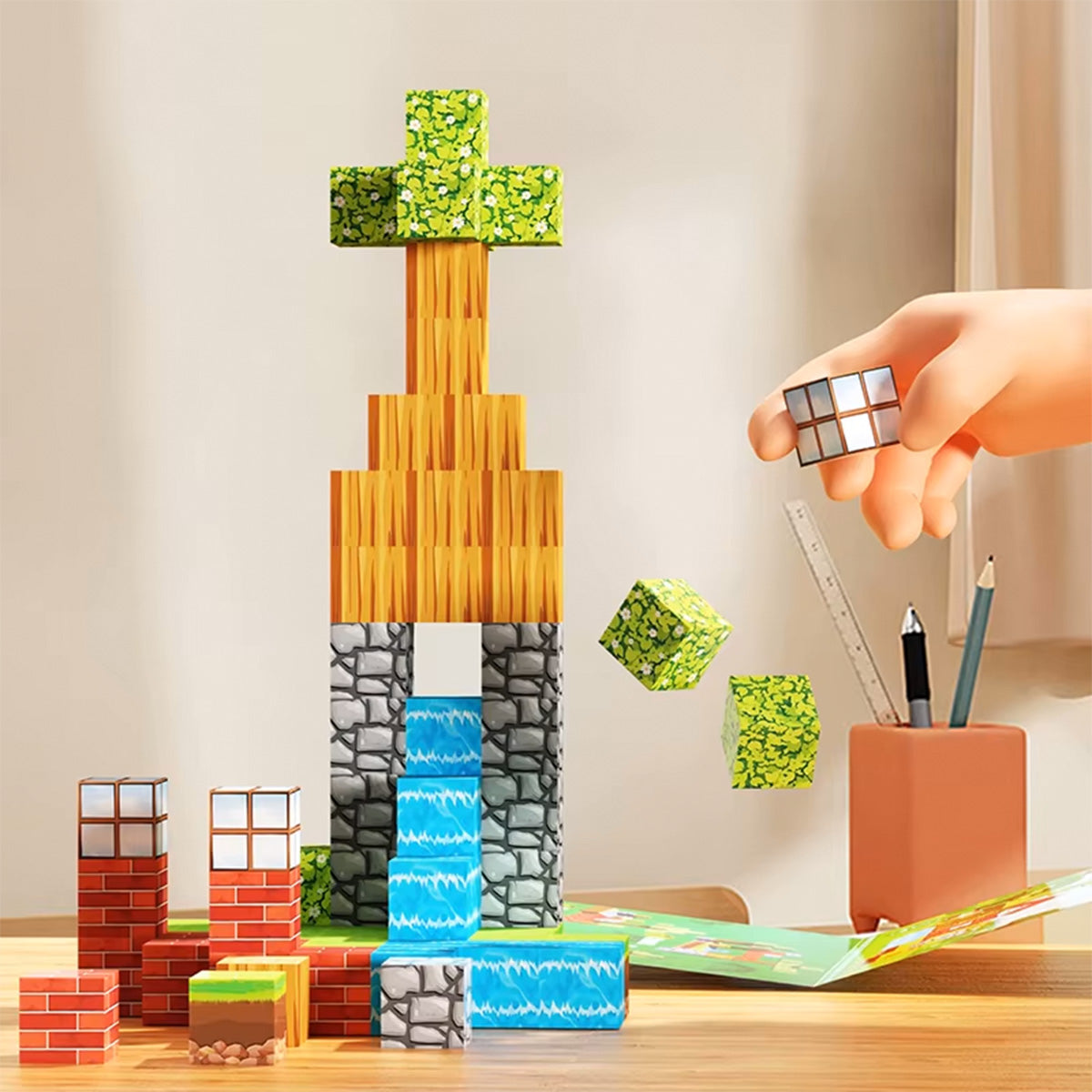 STEM LEARNING MAGNETIC BUILDING BLOCKS