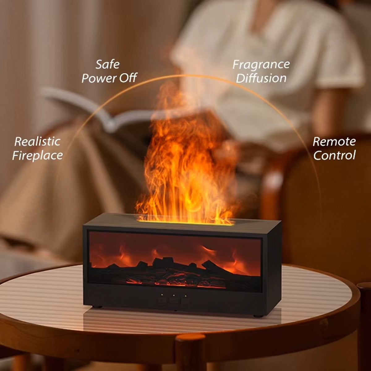 FIREPLACE AROMA DIFFUSER HUMIDIFIER