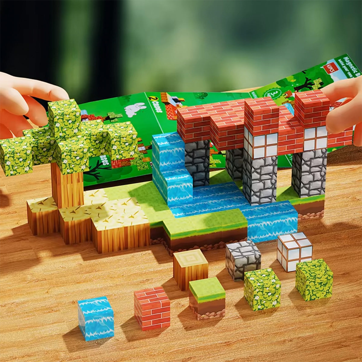 STEM LEARNING MAGNETIC BUILDING BLOCKS